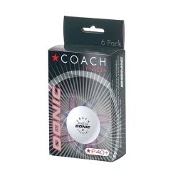 Набор мячей для тенниса Donic Top Coach 1 P40+, 6 шт Набор мячей для тенниса Donic Top Coach 1 P40+, 6 шт