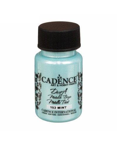 Akril boya-metallik Cadence Dora Metallic Paint 153 Mint 50 ml