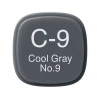Маркер Copic Classic, C-9, Cool Gray, No.9, двусторонний, серый