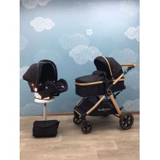 Uşaq arabası 3in1 Belecoo X-1D3, qara