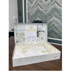 Yataq dəsti FIRST HOME Orkide, İnci, Menekşe, Manolya, Pandora, Fleur Satin və güpürlü modellər, 100% pambıq, satin, ikinəfərlik, yorğan üzü 200x220 sm, mələfə 250x250 sm, 2 əd yastıq üzü 50x70 sm - TP-TK-226