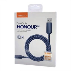 Кабель Micro USB Recci RTC-N23M, 1 м, серый