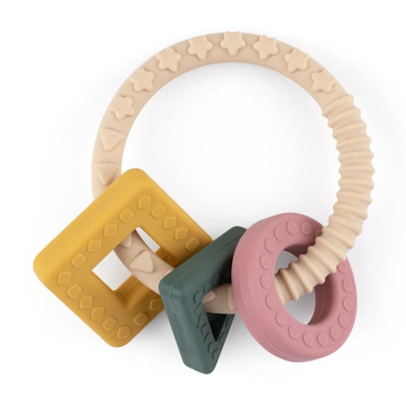 Прорезыватель Petite&Mars Figures 724818, 0+ мес, разноцветный Прорезыватель Petite&Mars Figures 724818, 0+ мес, разноцветный