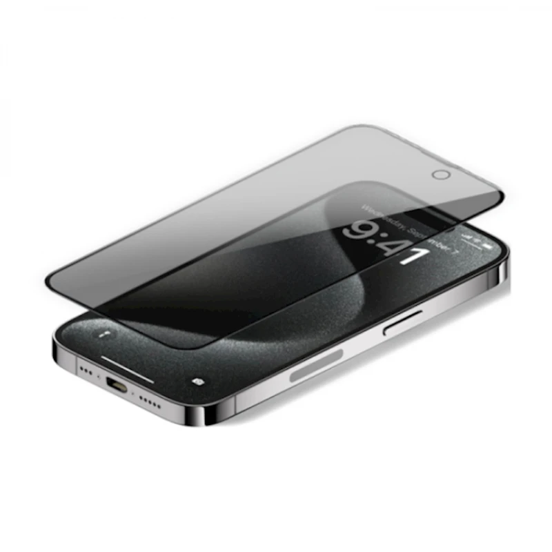 Qoruyucu şüşə Wiwu iPrivacy Apple iPhone 15 Pro üçün