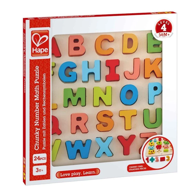 Развивающая игра Hape Chunky Alphabet Puzzle, 3+ лет Развивающая игра Hape Chunky Alphabet Puzzle, 3+ лет