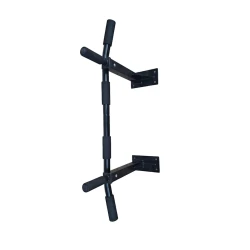 Turnik 2i 1də 252546, paslanmayan polad, qara