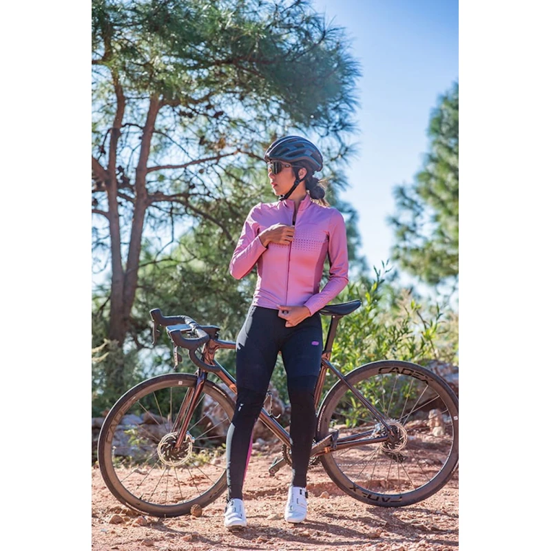 Велоштаны женские Santic WL1C04133Z, черный, нейлон/спандекс, размер M