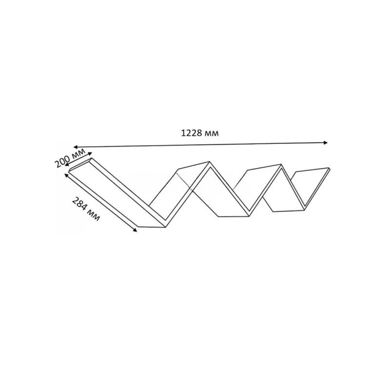 Rəf, 30x20x122 sm, LDSP, venge