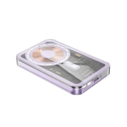 Внешний аккумулятор Hoco Q14 Ice Crystal Magsafe 5000 mAh Purple