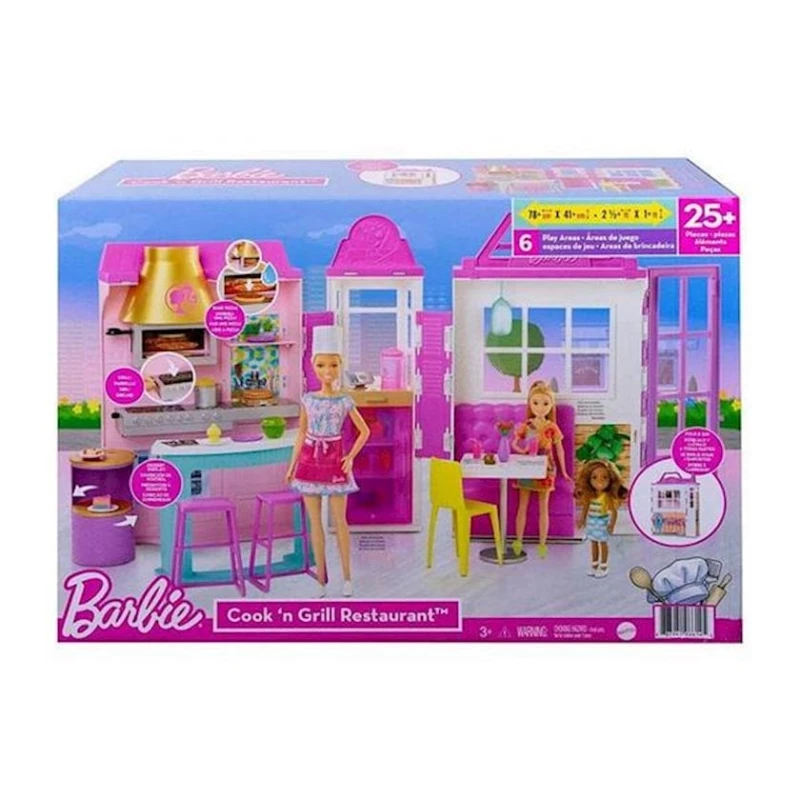 Игровой набор Barbie Ресторан Cook 'N Grill, 3+ лет