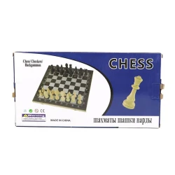 Шахматы + шашки + нарды (3 в 1), дерево, бежевые, 48х48 см Шахматы + шашки + нарды (3 в 1), дерево, бежевые, 48х48 см