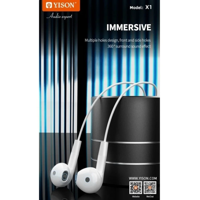 Проводные наушники Yison X1 Black