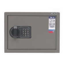 Ofis seyfi Aiko TM-25 EL, elektron kodlu, qəhvəyi, 250x340x280 mm