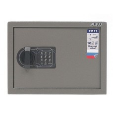Ofis seyfi Aiko TM-25 EL, elektron kodlu, qəhvəyi, 250x340x280 mm