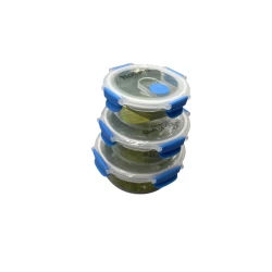 Набор контейнеров PP-LL-005, стекло/силикон, 3 шт