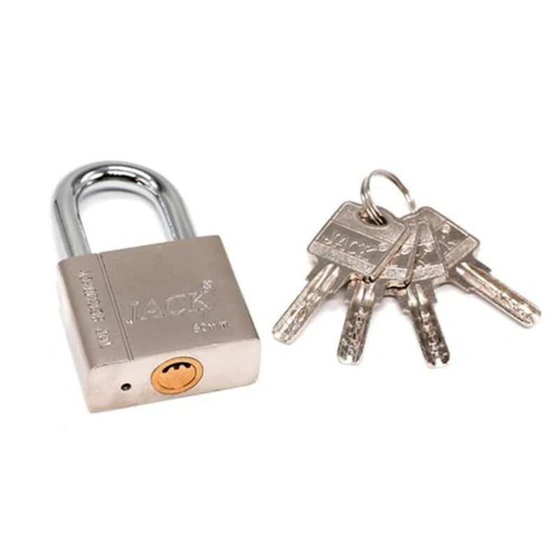 Asma kilid Jack, 4 açar, boz, 50 mm Asma kilid Jack, 4 açar, boz, 50 mm