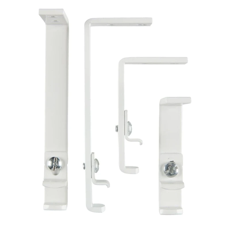 Кронштейн для карниза JYSK Fixi, 10 см, металл, белый Кронштейн для карниза JYSK Fixi, 10 см, металл, белый