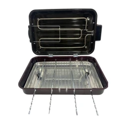 Электрический гриль fov_1125, эмаль, черная