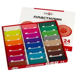 Пластилин Гамма 2001241, 24 цвета