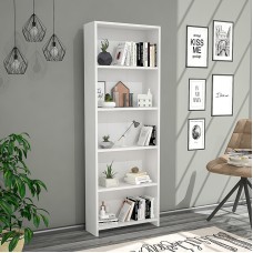 Stellaj ev_12116157, laminat, ağ, 56x20x169 sm