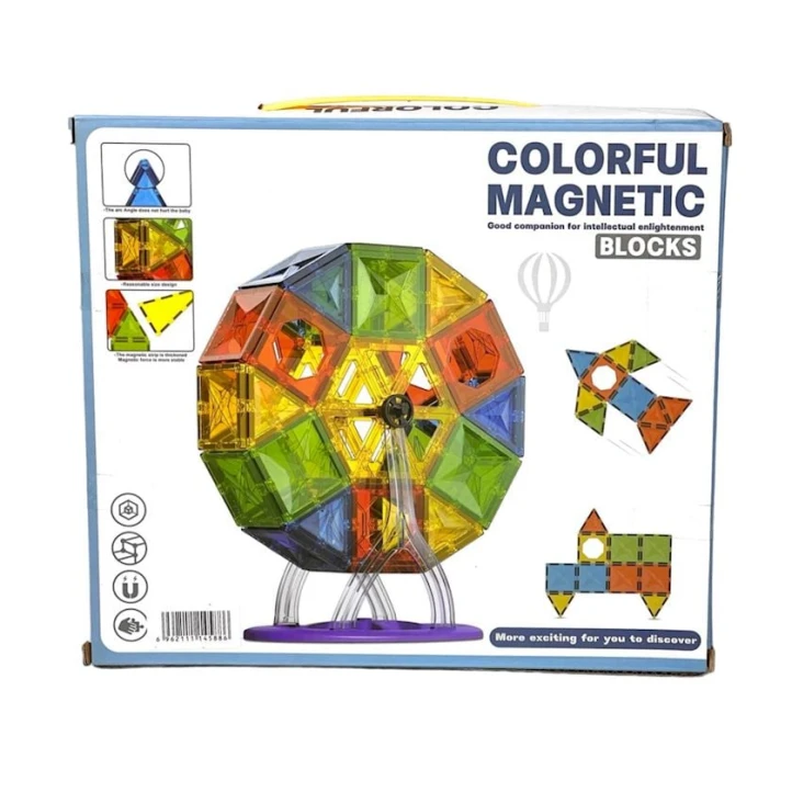Магнитный конструктор YK-032, 52 элемента