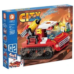 Konstruktor Fire Truck Series Crawler 4ü 1də, 259 parça Konstruktor Fire Truck Series Crawler 4ü 1də, 259 parça