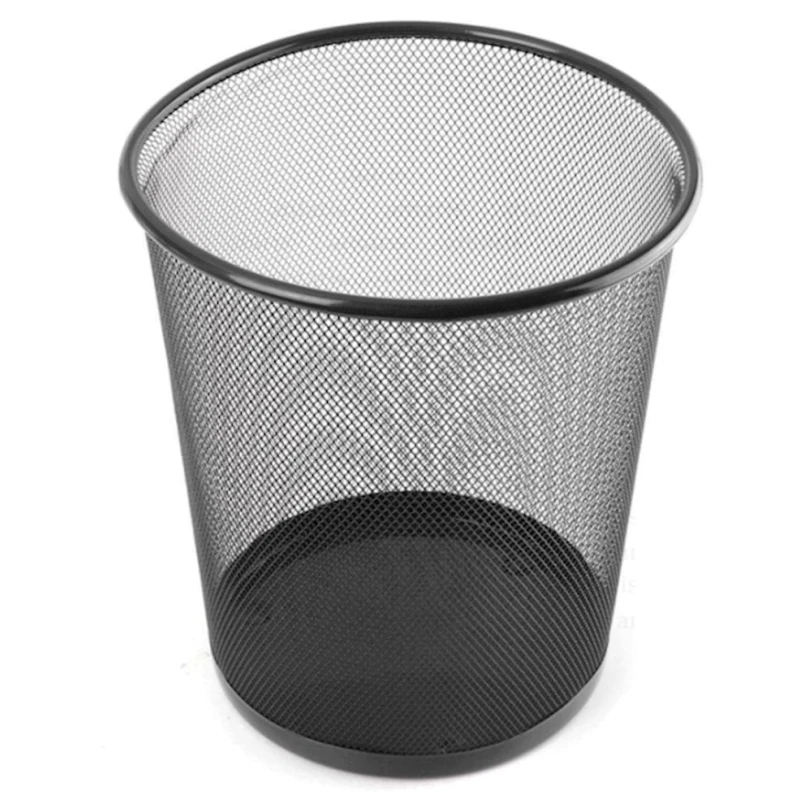 Мусорная корзина для офиса S, 19x23x26.5 см, металл, черное Мусорная корзина для офиса S, 19x23x26.5 см, металл, черное