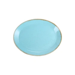 Тарелка Porland Seasons, фарфор, бирюзовая, 18 см