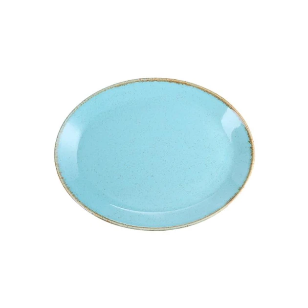 Тарелка Porland Seasons, фарфор, бирюзовая, 18 см