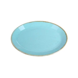 Тарелка Porland Seasons, фарфор, бирюзовая, 18 см