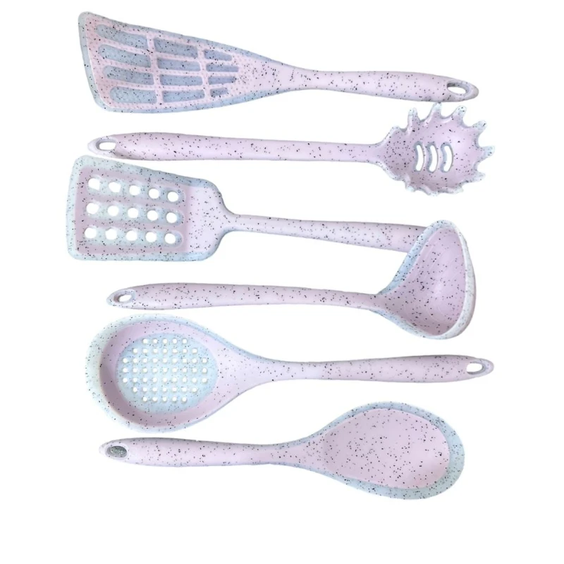 Mətbəx ləvazimatları dəsti ZGH_00381, 7 əd, altlıq ilə, silikon, yasəməni