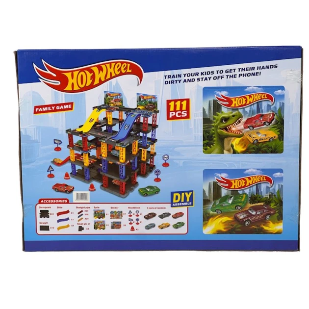Игровой набор T876-6 Hot Wheels Racing Car, 111 предметов