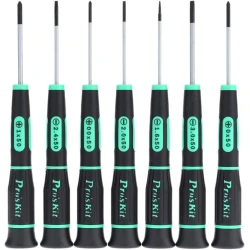 Набор отверток Pro'sKit SD-081A, зеленый, 7 шт