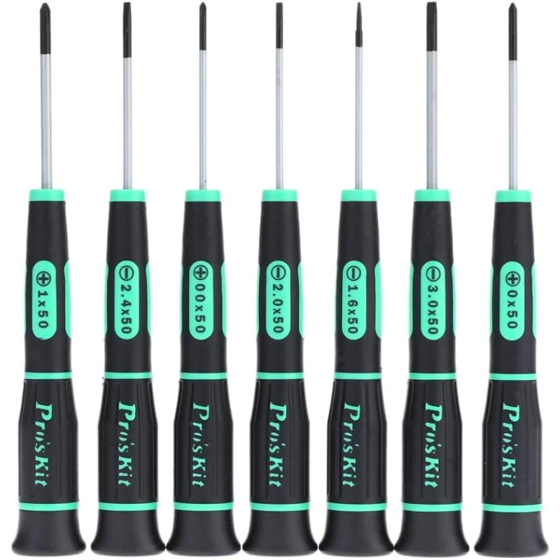 Набор отверток Pro'sKit SD-081A, зеленый, 7 шт