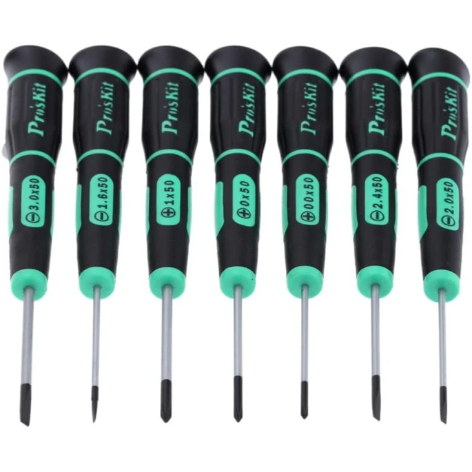 Набор отверток Pro'sKit SD-081A, зеленый, 7 шт