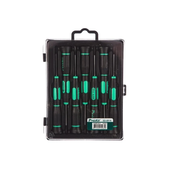 Набор отверток Pro'sKit SD-081A, зеленый, 7 шт