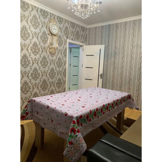 Скатерть MiraNova CTS-747, лен, разноцветная, 160х220 см Скатерть MiraNova CTS-747, лен, разноцветная, 160х220 см