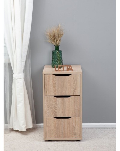 Çarpayıyanı tumba Letta, LDSP, bej, 41x73x40 sm