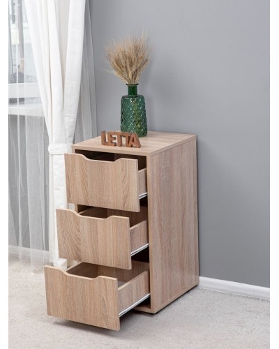 Çarpayıyanı tumba Letta, LDSP, bej, 41x73x40 sm