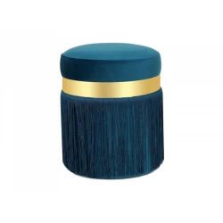 Пуфик 9, ткань, бирюзовый, 40x35x35 см