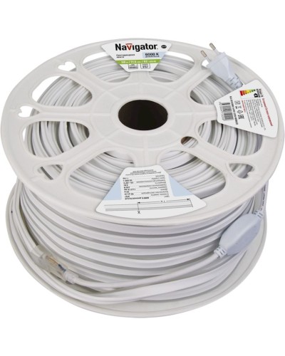 LED lent Navigator NLS-2835СW92, 9Vt, IP67, 92əd/m, 220V, 20000x11.5x18mm, soyuq ağ