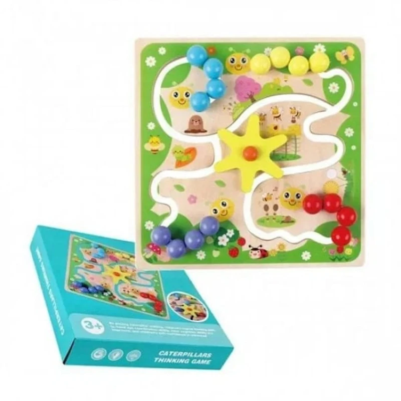 Uşaqlar üçün oyun Colorful Caterpillars, 3+ yaş
