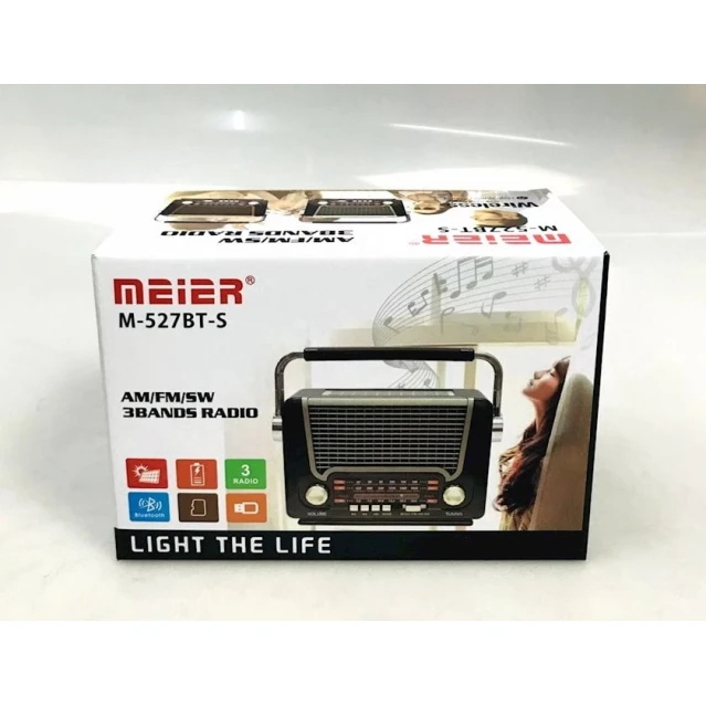 Portativ dinamik Radio M-527 Retro Model AM FM Bluetooth