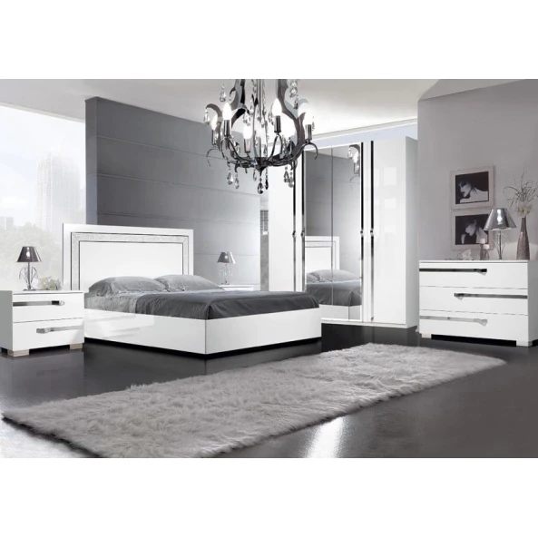 Набор мебели для спальни Slonim mebel Yod-63 Venesiya4, белый Набор мебели для спальни Slonim mebel Yod-63 Venesiya4, белый