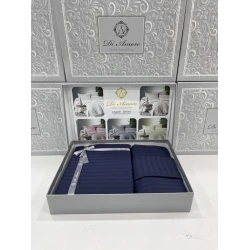 Комплект постельного белья MiraNova FS-582, простыня 170х240 см, пододеяльник 160х220 см, наволочка 50х70 см, односпальный, хлопок, синий