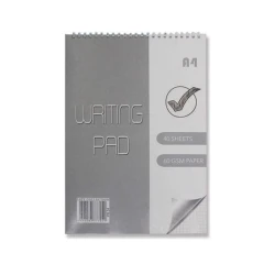 Блокнот Lizy A4, 40 листов, на спирали, серый