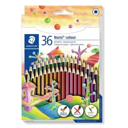 Карандаши акварельные детские Staedtler Noris, 36 шт, разноцветный