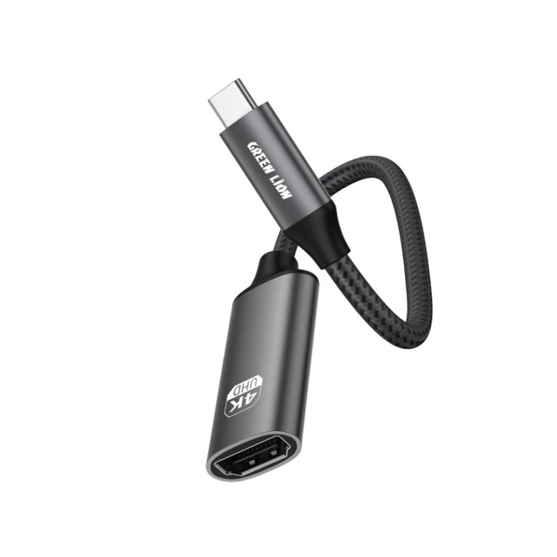 Переходник Green Lion 4K USB-C to HDMI Adapter Cable (GN4KCTHDMIBK) Black Переходник Green Lion 4K USB-C to HDMI Adapter Cable (GN4KCTHDMIBK) Black