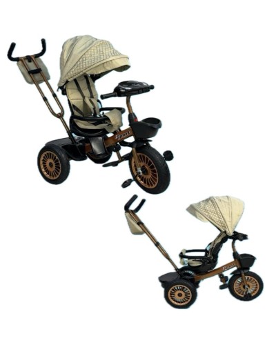 Uşaqlar üçün üçtəkərli velosiped BB-263, 3-5 yaş, bej