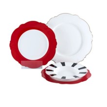 Yemək servizi Gipfel Modern 3873, 18 əd, diametr 31, 28, 23 sm, farfor, 6 nəfərlik